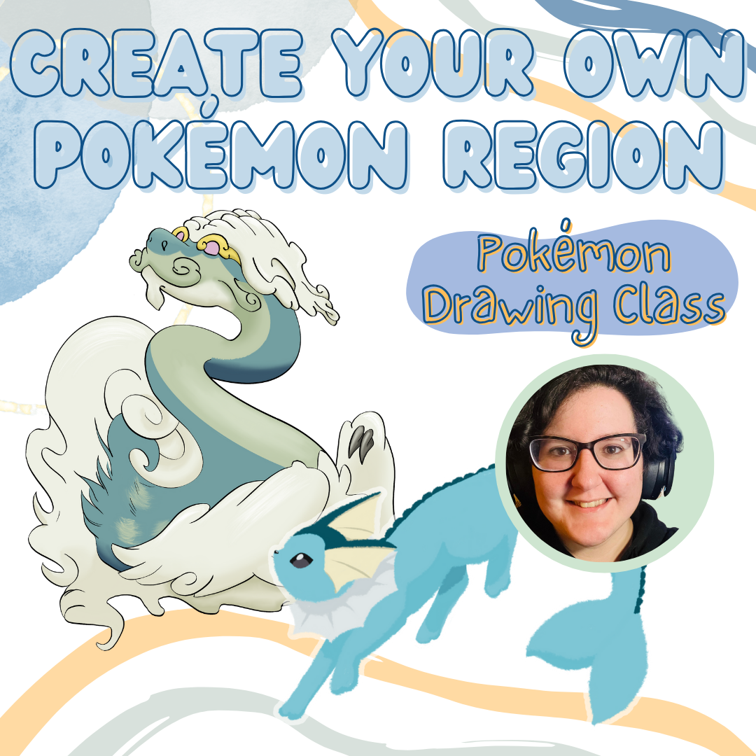 Create Your Own Pokémon Region drawing class for kids